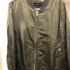 Olive green bomber